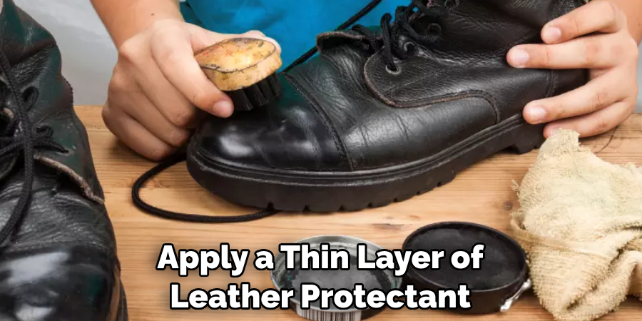 Apply a Thin Layer of Leather Protectant