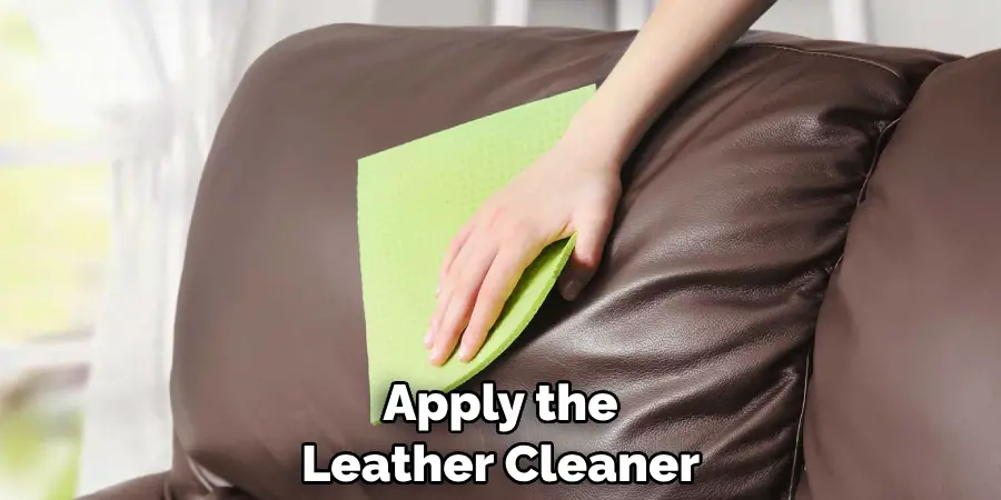 Apply the Leather Cleaner