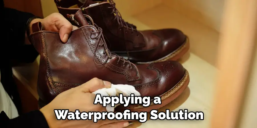Applying a Waterproofing Solution