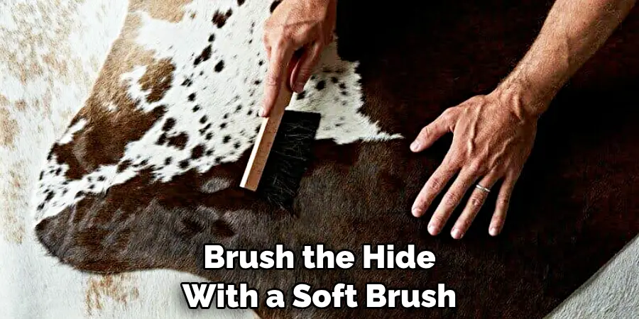Brush the Hide With a Soft Brush