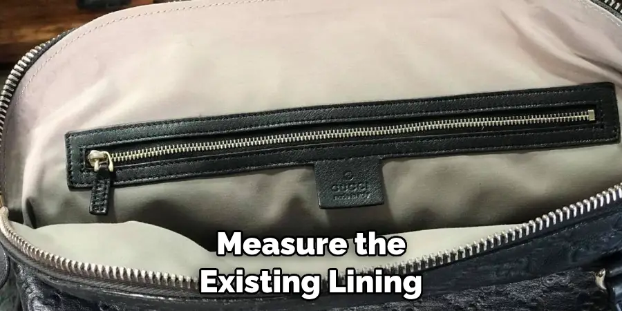 Measure the Existing Lining