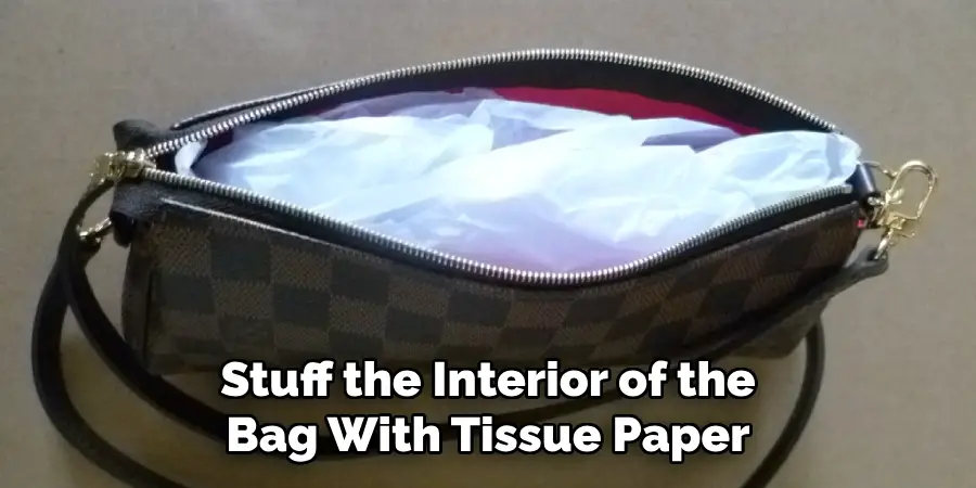 Stuff the Interior of the Bag With Tissue Paper