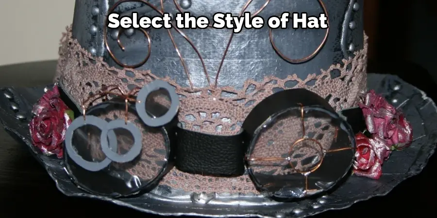 Select the Style of Hat