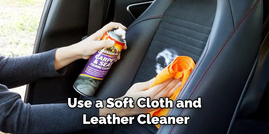Use a Soft Cloth and Leather Cleaner