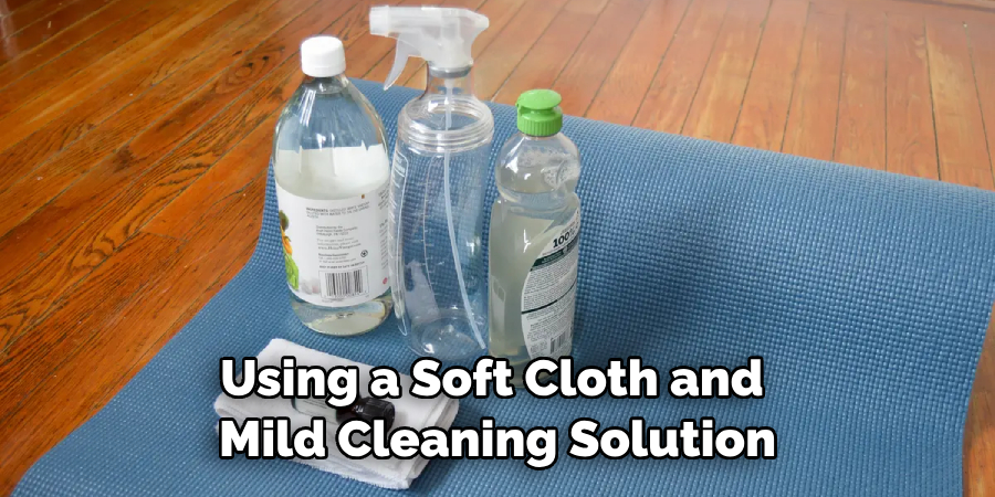 Using a Soft Cloth and Mild Cleaning Solution