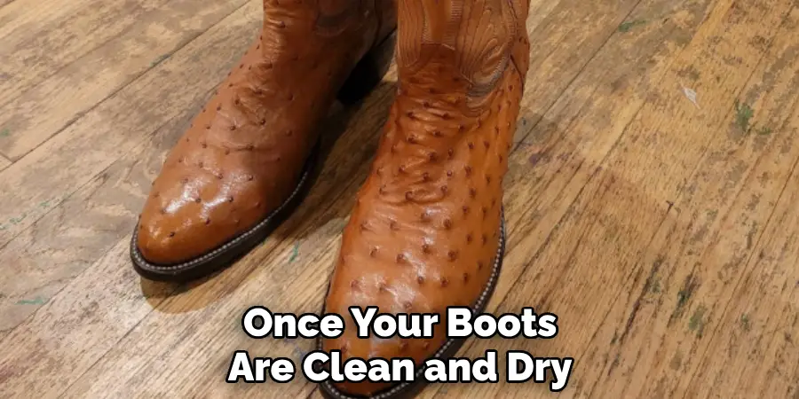 Once Your Boots Are Clean and Dry