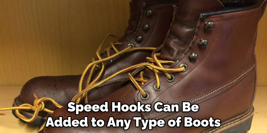 Speed Hooks Can Be Added to Any Type of Boots