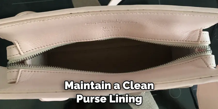 Maintain a Clean Purse Lining