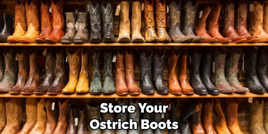 Store Your Ostrich Boots