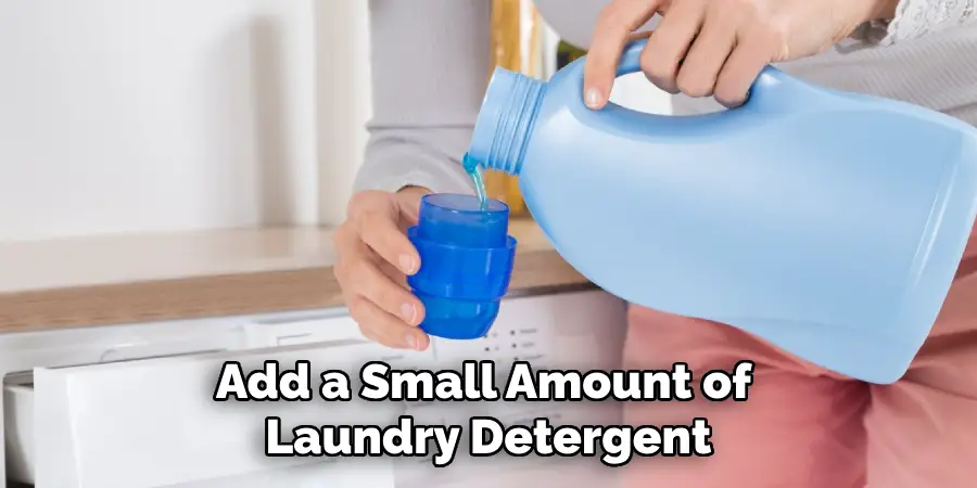 Add a Small Amount of Laundry Detergent