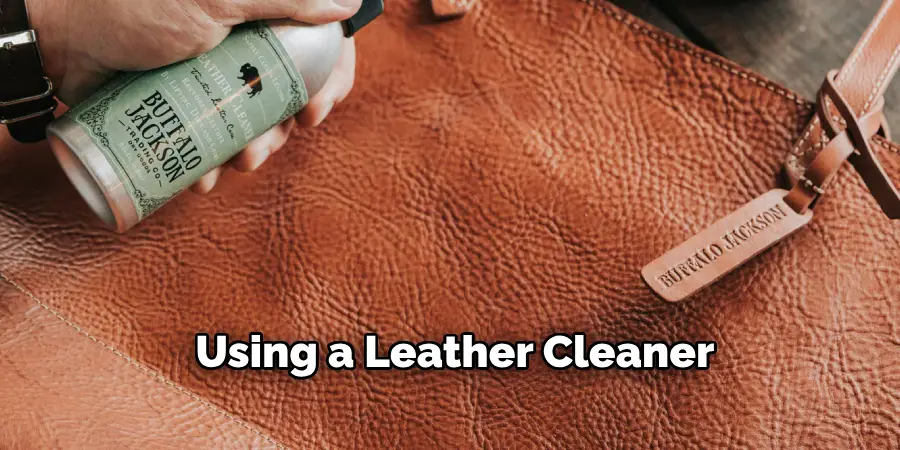 Using a Leather Cleaner