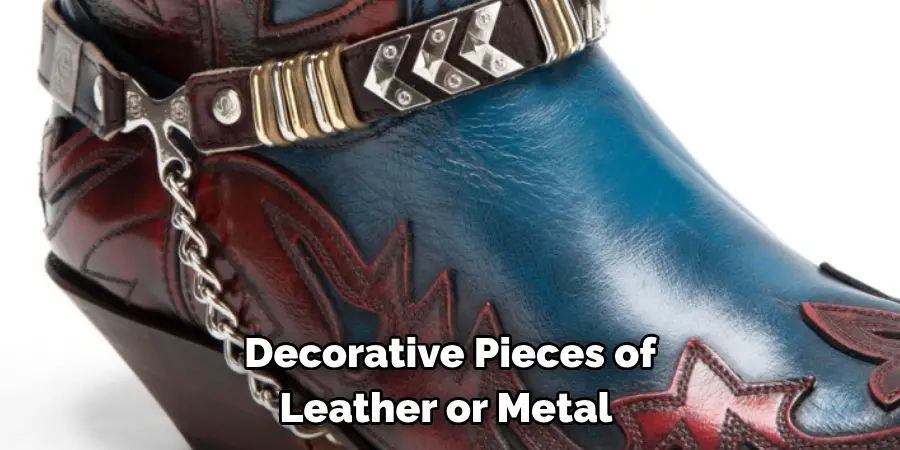 Decorative Pieces of Leather or Metal