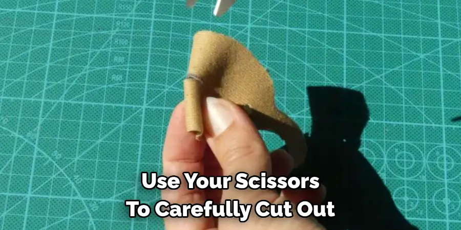 Use Your Scissors To Carefully Cut Out