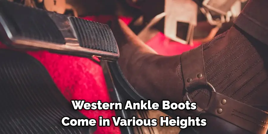 Western Ankle Boots Come in Various Heights