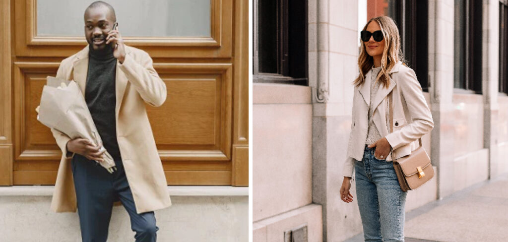 How to Style Beige Jacket
