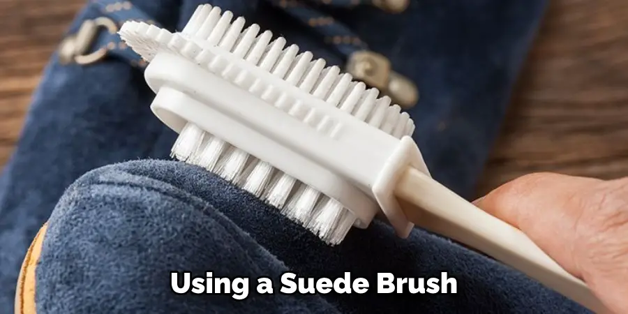 Using a Suede Brush