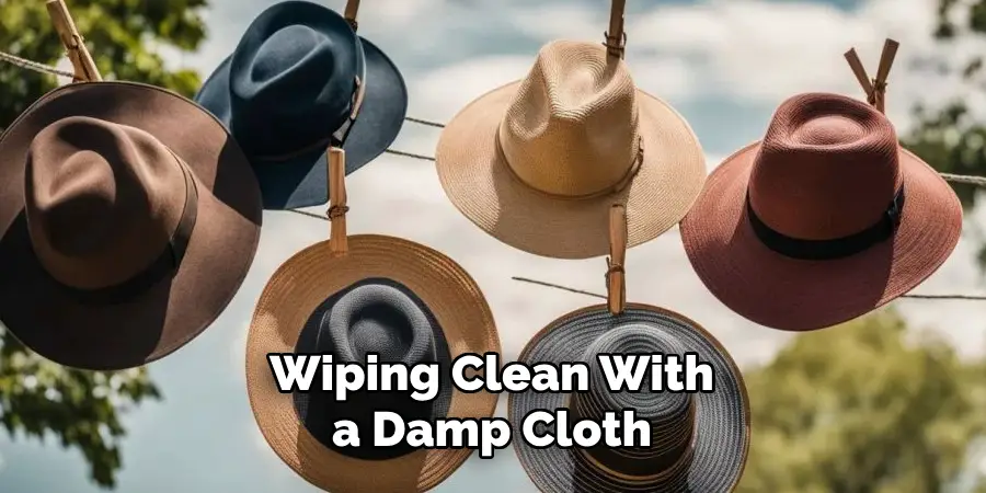 Wiping Clean With a Damp Cloth