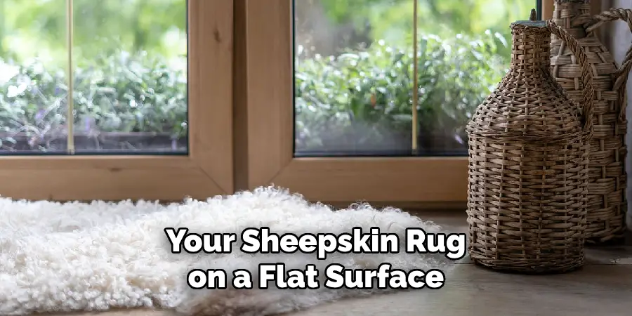 Your Sheepskin Rug on a Flat Surface