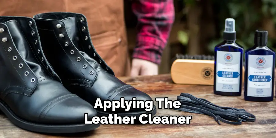  Applying the Leather Cleaner