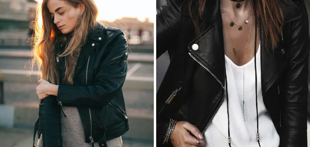 How to Style Leather Jacket Women's