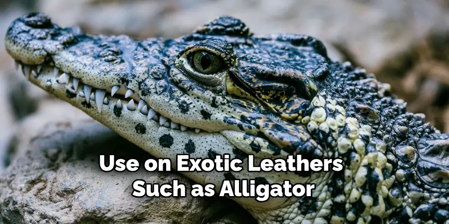 Use on Exotic Leathers Such as Alligator