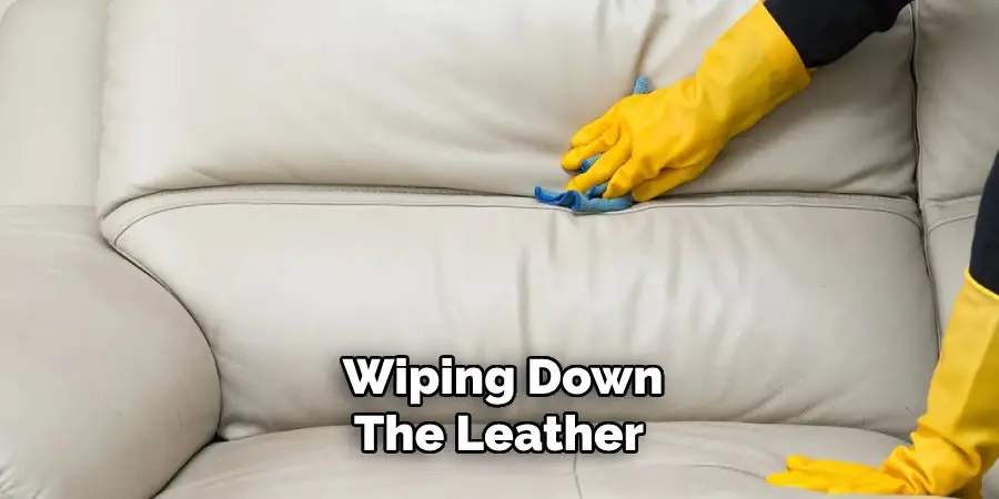 Wiping Down the Leather 