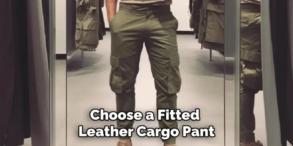 Choose a Fitted 
Leather Cargo Pant