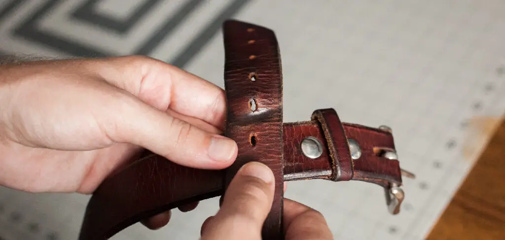 How to Add Hole to Leather Belt