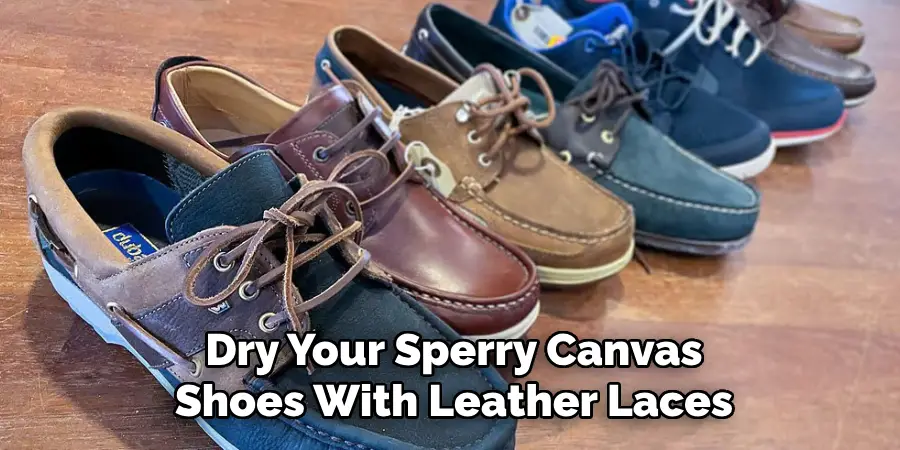 Dry Your Sperry Canvas
Shoes With Leather Laces