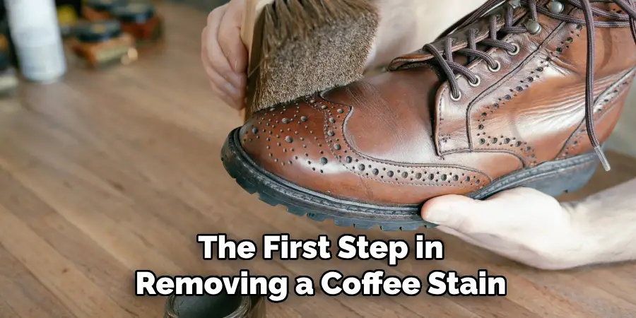The First Step in Removing a Coffee Stain