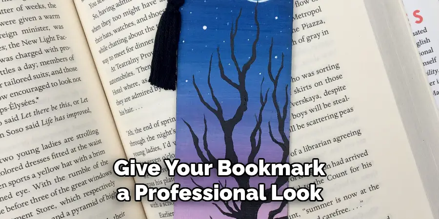 Give Your Bookmark a Professional Look