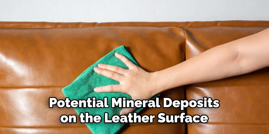 Potential Mineral Deposits on the Leather Surface