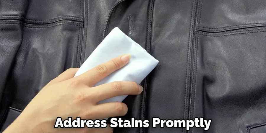 Address Stains Promptly