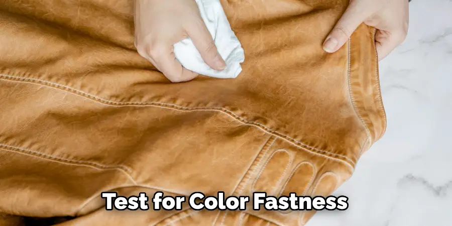 Test for Color Fastness