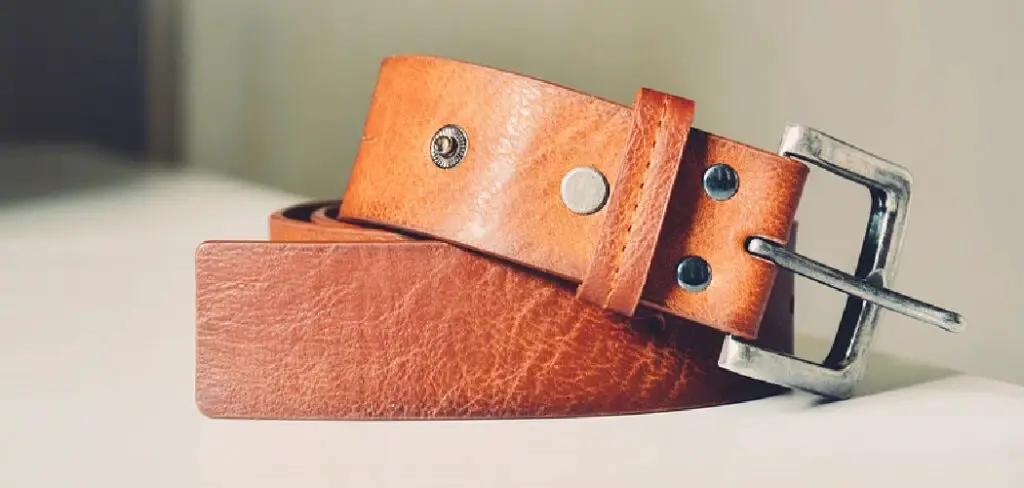 How to Monogram Leather Belt