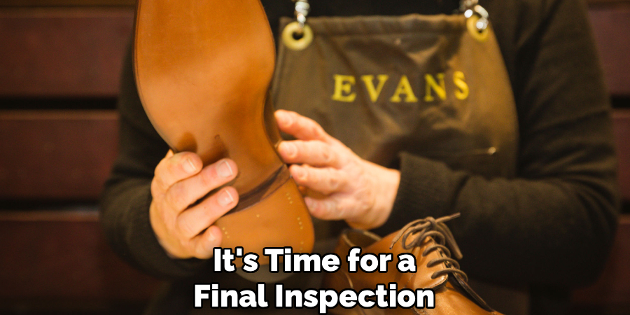 It's Time for a
Final Inspection