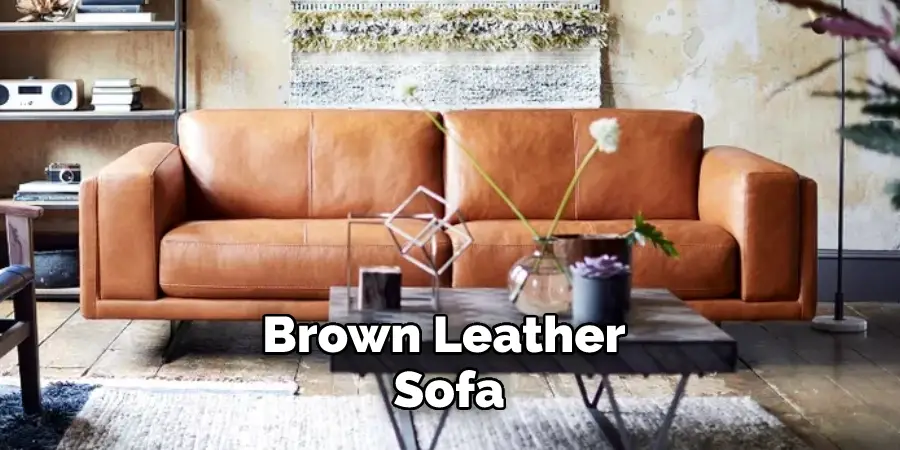 Brown Leather Sofa