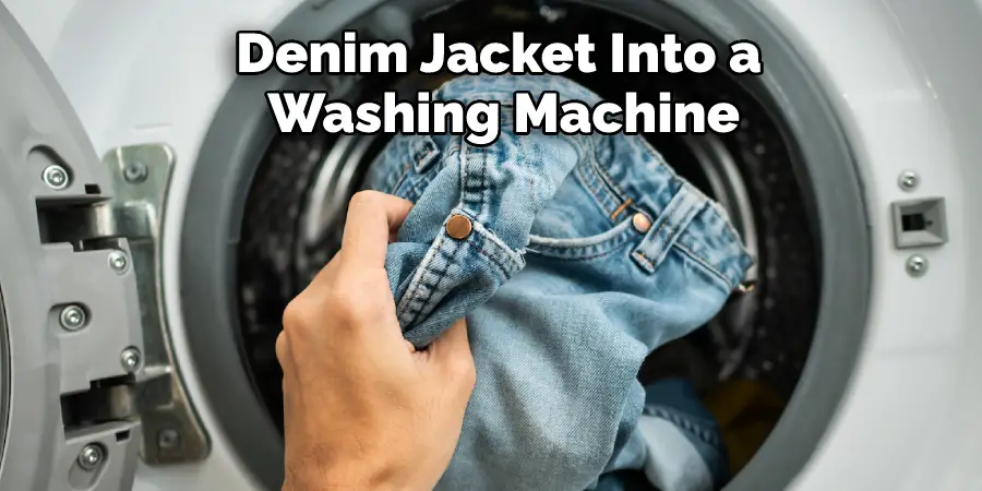 Denim Jacket Into a Washing Machine