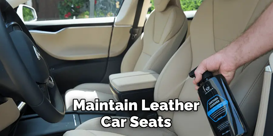 Maintain Leather Car Seats 