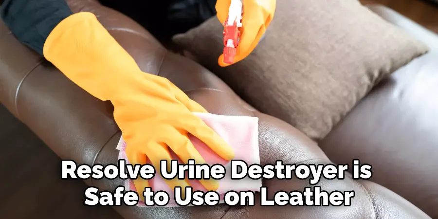 Resolve Urine Destroyer is Safe to Use on Leather