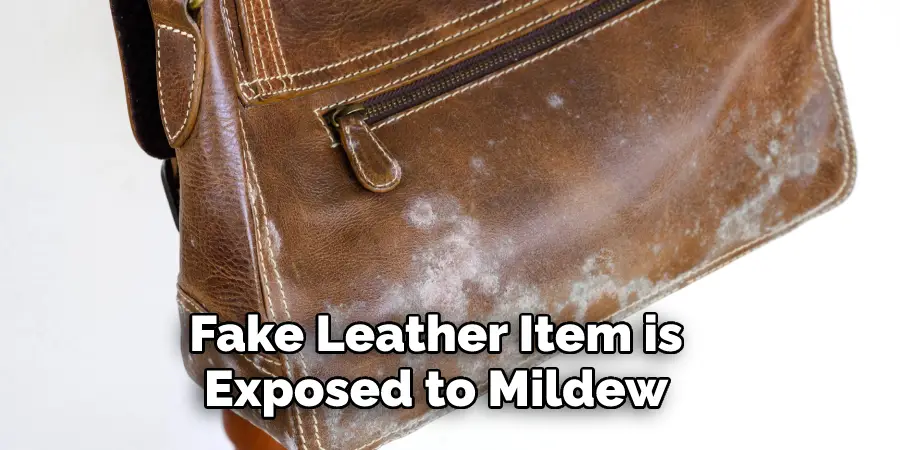 Fake Leather Item is Exposed to Mildew