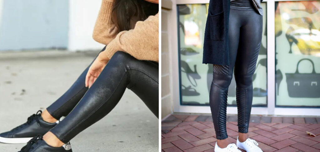 How to Wear Spanx Faux Leather Leggings