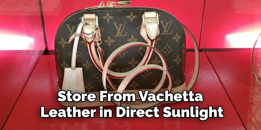 Store From Vachetta Leather in Direct Sunlight