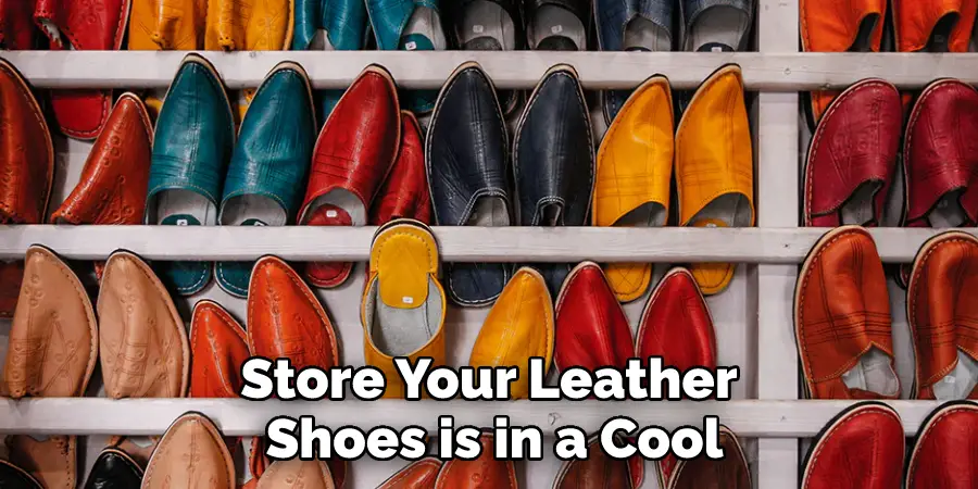 Store Your Leather Shoes is in a Cool