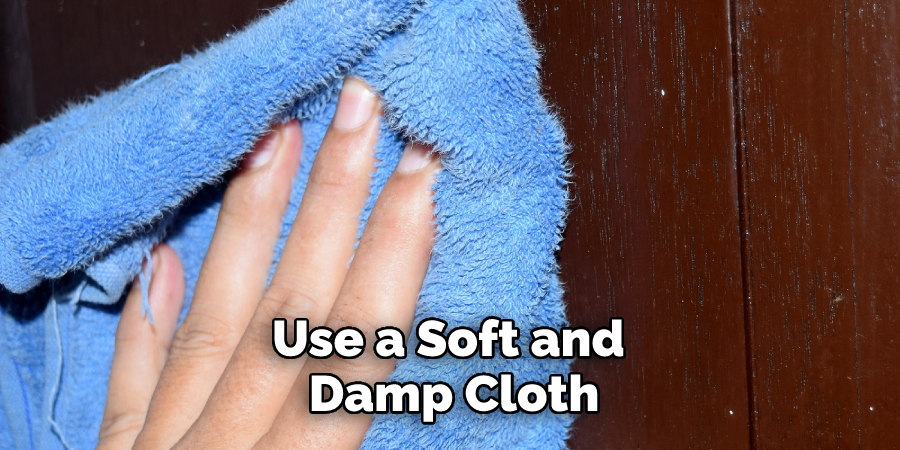 Use a Soft and 
Damp Cloth