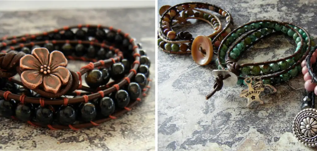 How to Make Leather Bracelets With Beads