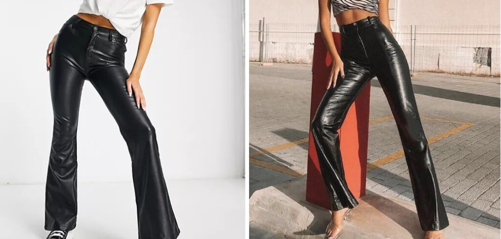 How to Style Flare Leather Pants