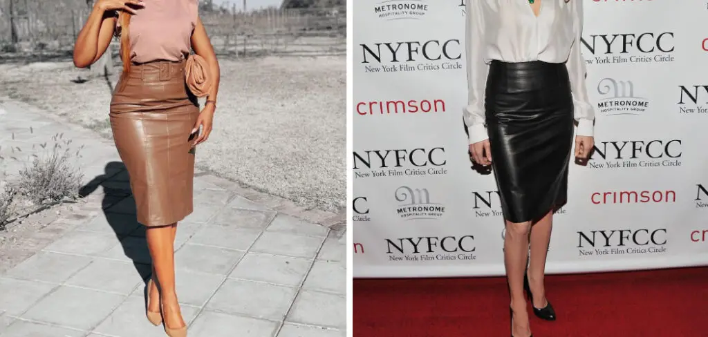 How to Style a Leather Pencil Skirt