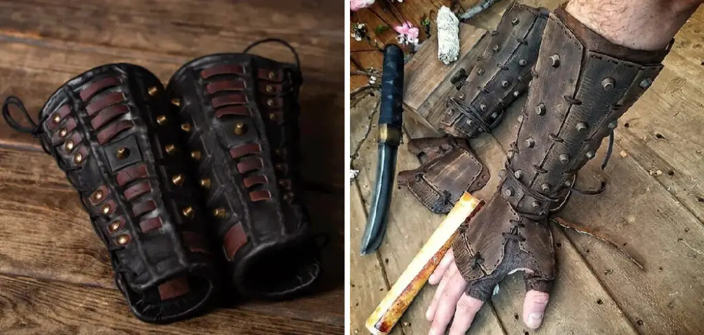 How to Tie Leather Bracers