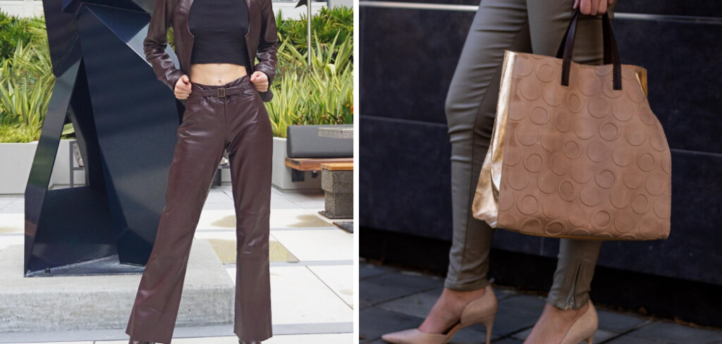 How to Style Brown Leather Leggings